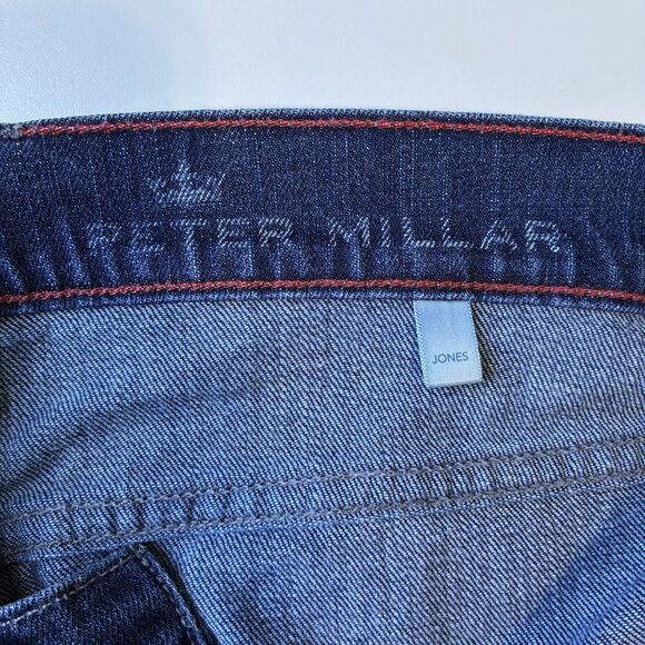 Raleigh Denim Workshop X Peter Millar Jones Men’s Jeans 38 X 33 Dark Made In USA - Picture 6 of 9